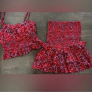 Skylar + Madison Red Floral Ensemble small
